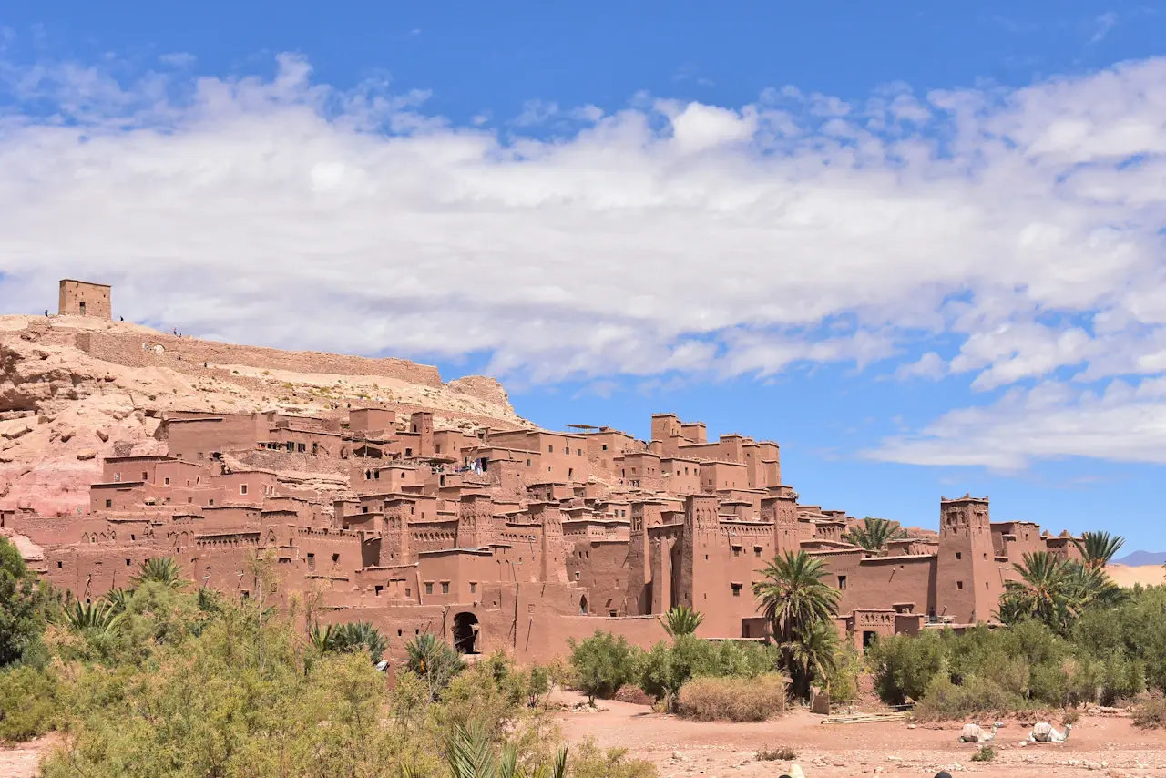Earthen towers of Ait Ben Haddou in southern Morocco